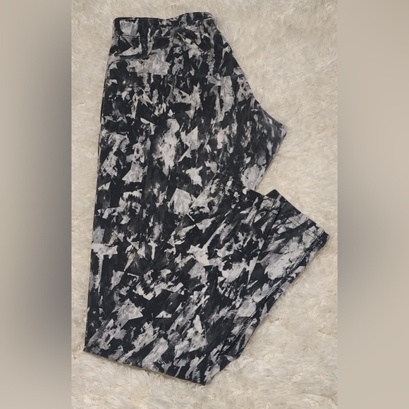 NIKE Women's Geometric Print Ankle Length Cotton Blend Leggings Size Large EUC - Picture 5 of 7